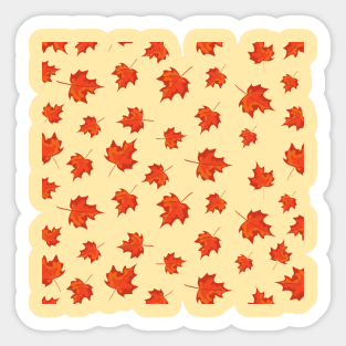 Fall Autumn Pattern Sticker